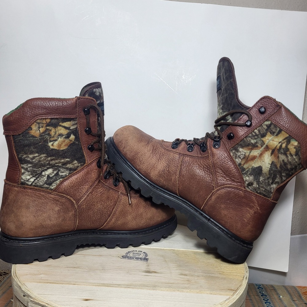 Wolverine Mens 05410 Gore-Tex 800g Thinsulate Camo Hunting Boots Brown Size 11M